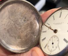 Antique London Hallmarked Sterling Silver Pocket Watch 107g