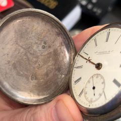 Antique London Hallmarked Sterling Silver Pocket Watch 107g