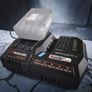 Parkside Regular Fast Dual Smart Bluetooth X20V Chargers. Parkside Performance Heavy Duty X20V Cordless Impact Wrench 1898NM 1/2 Inch Drive 2025 Model. Image 3