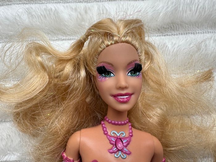 Elina Barbie Fairytopia Mermaidia Fairy Butterfly Doll Used Please look at the pictures