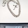 Vintage Sterling Silver Belcher Chain & Cross Pendant Image 8