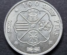 1966 Spain 100 Pesetas - Francisco Franco Silver coin