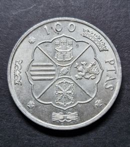 1966 Spain 100 Pesetas - Francisco Franco Silver coin