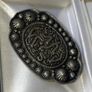 Pristine Vintage Ornate Silver Belt Buckle Image 6