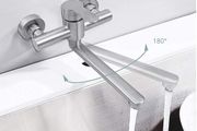 Colfuline Kitchen Sink Faucet Brushed Stainless Steel