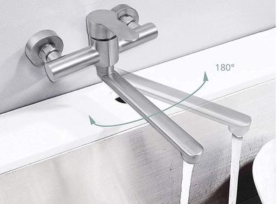 Colfuline Kitchen Sink Faucet Brushed Stainless Steel