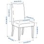 Set of 4 x Dining Room Chairs Image 5