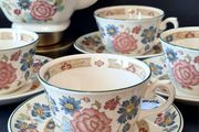 6 Tea Cups  and 6 Saucers Orient Dynasty Collection by Myott Staffordshire