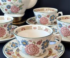6 Tea Cups  and 6 Saucers Orient Dynasty Collection by Myott Staffordshire