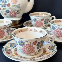 6 Tea Cups  and 6 Saucers Orient Dynasty Collection by Myott Staffordshire