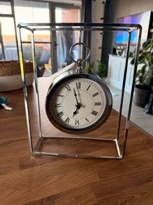 Silver clock