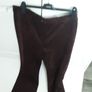 ladies brown suede trousers Image 4