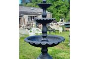 Three Tier Fountain Cast Iron Black CH R 5700