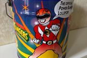 Vintage 1995 Mighty Morphin Power Rangers Chupa Chups Tin Bucket Made in Spain 1995