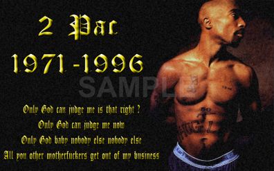 2pac Tupac Shakur Tribute Poster Only God Quote New