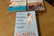 3 paperback books by Claudia Carroll Personally i blame my fairy Godmother. The last of the great Romantics. If this is paradise i want my money back.