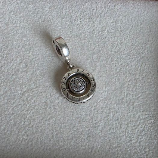 Pandora spinning signature dangle charm perfect condition fully hallmarked