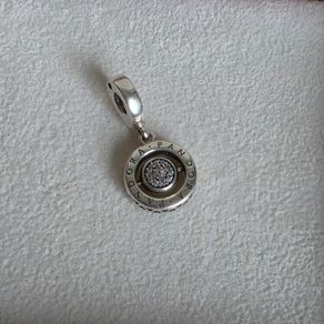 Pandora spinning signature dangle charm perfect condition fully hallmarked