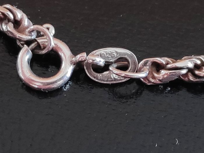 Sterling silver twisted rope bracelet stamped  925