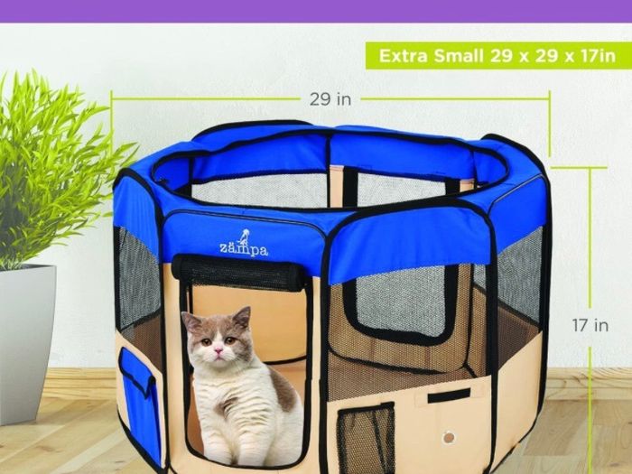 Pop Up Portable Playpen for Dog and Cat, Foldable | Indoor / Outdoor Kitten Pen & Travel Pet Carrier + Carrying Case (FREE POSTAGE)