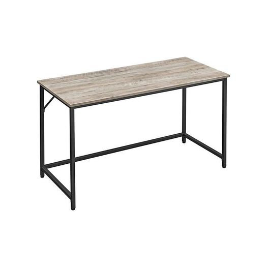 Narrow computer desk, narrow office desk, 140 x 60 x 75 cm, study, home office, office, simple construction, steel, industrial design,