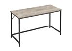 Narrow computer desk, narrow office desk, 140 x 60 x 75 cm, study, home office, office, simple construction, steel, industrial design,