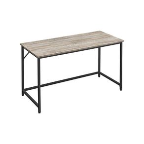 Narrow computer desk, narrow office desk, 140 x 60 x 75 cm, study, home office, office, simple construction, steel, industrial design,
