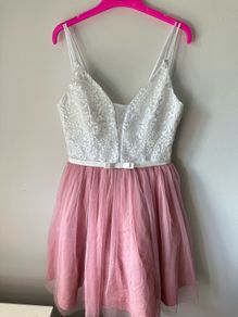 Tulle lace mini dress