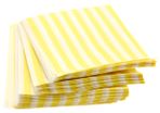 Lot of 200 Yellow stripe sweet bags 5x7