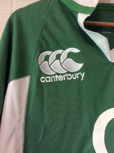 Ireland Jersey. Rugby Union. Super Rare Player Specification Home Jersey From Triple Crown Winning Season 2006-2007. Official Canterbury Jersey.