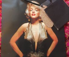 Gift Bag  Large Gold Marilyn Monroe