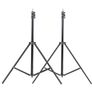 44233 Umbrella Continuous Lighting Photo Studio 2Pcs 2M 6.6Ft Light Stand+2Pcs 33" White Soft Light Umbrella + 45W Light Bulb + Swivel Socket Image 3