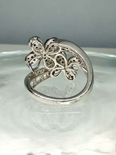 Diamond Designer-Inspired Multi-Color Diamond Floral Ring