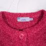 Honor Millburn Fuchsia Pink Textured Boucle Button Up Cardigan Size M Image 2