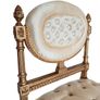 CLEARANCE: PAIR of French Louis XVI style giltwood petite boudoir or slipper chairs circa late 19thC. Image 8
