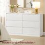 Modern Chest of Drawers Cabinet with 6 Drawers Image 3