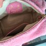 Handbag pouch pink fluffy boston bag gabriella g firenze Image 4