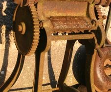 Antique Oil Cake Mill - Thompson Brothers  Vexford Antique Milling Machine