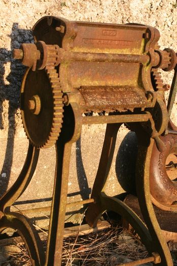 Antique Oil Cake Mill - Thompson Brothers  Vexford Antique Milling Machine