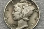 1 Dime 1916, USA, Commemorative / Souvenir Coins.