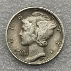1 Dime 1916, USA, Commemorative / Souvenir Coins.