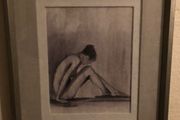 Pencil art well framed