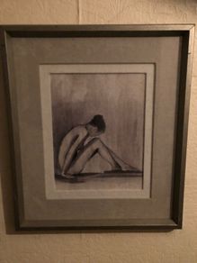 Pencil art well framed
