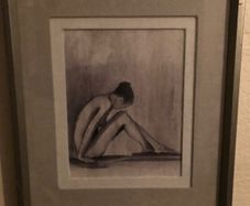 Pencil art well framed