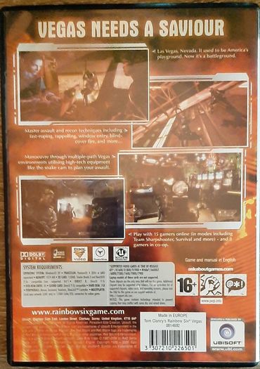 Tom Clancy's Rainbow Six Vegas PC DVD-ROM