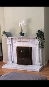 Marble fireplace