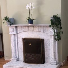Marble fireplace