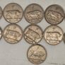 Ireland 1951-1968 Shilling Coin Lot Mixed Date and Condition 11 Coins Image 4