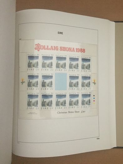1929-1995 Ireland Commemorative incl sheetlets & 1968-1995 Definitive (inc Gerl series, Architecture & Treasures inc Enschede) Stamp Collection in Davo Album. (shown in 95 images)