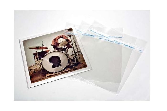 10 x BLAKE SLEEVES! 7 Inch 45RPM Singles Vinyl Record Covers Crystal CLEAR plastic Outer sleeves - SEALED FLAP